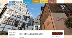 Desktop Screenshot of hotelarminius.de
