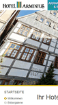 Mobile Screenshot of hotelarminius.de